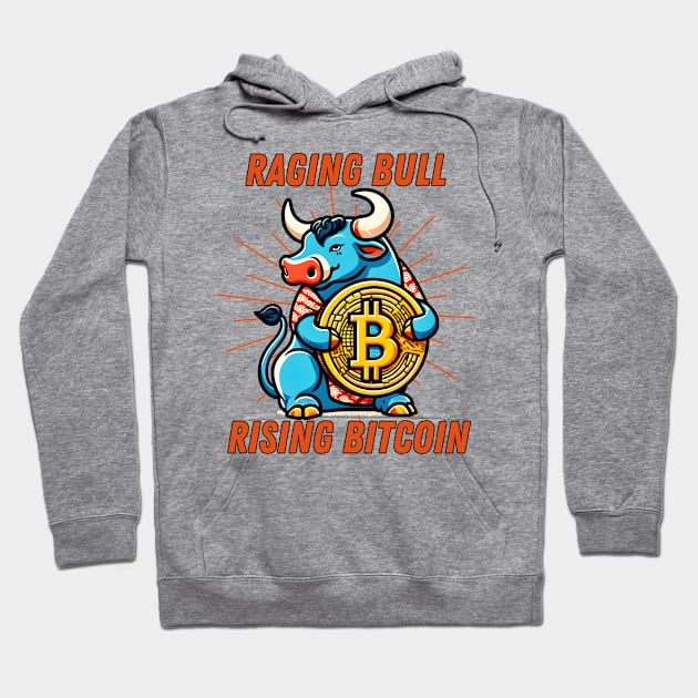 Bitcoin bull for entrepreneur Hoodie by Japanese Fever